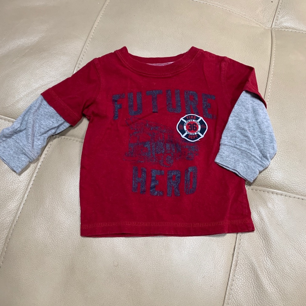 CARTER’S Red Fire Rescue Tee, 12 mo